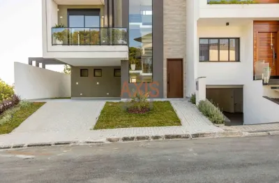 Casa em condomínio fechado com 4 quartos à venda na rua francisco antônio da costa nogueira, santa felicidade, curitiba, 249 m2 por r$ 1.990.000