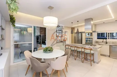 Casa em condomínio fechado com 3 quartos à venda na rua santo afonso de ligório, cabral, curitiba, 215 m2 por r$ 1.950.000