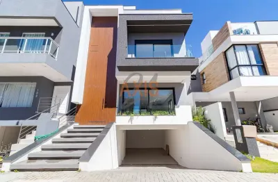 Casa em condomínio fechado com 3 quartos à venda na rua irma schreiner maran, santa cândida, curitiba, 213 m2 por r$ 1.450.000