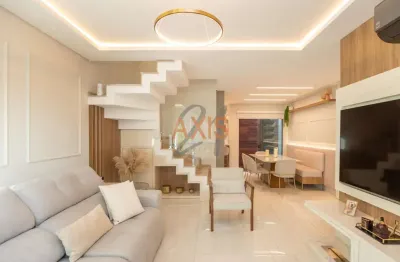 Casa em condomínio fechado com 3 quartos à venda na rua eduardo couture, jardim das américas, curitiba, 136 m2 por r$ 1.290.000