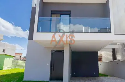 Casa em condomínio fechado com 3 quartos à venda na rua apolônio de tiana, santa cândida, curitiba, 212 m2 por r$ 1.170.000