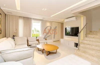 Casa em condomínio fechado com 3 quartos à venda na rua miguel tschannerl, vista alegre, curitiba, 185 m2 por r$ 1.890.000