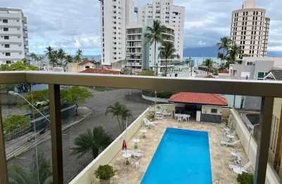 Apartamento mobiliado com lazer completo e vista mar à 100 metros da praia martim de sá