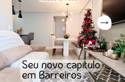 Desconto de r$100 mil! apê mobiliado com vista mar e 2 sacadas em barreiros – ao lado da estácio!