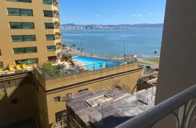 Apartamento vista mar com 1 dormitório e 1 vaga, próximo ao beiramar shopping em florianópolis/sc