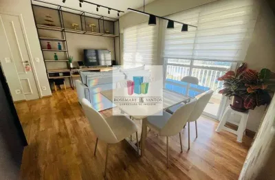 Apartamento a venda mobiliado, 80m, 3 dorms, suíte, 1 vaga - lindo