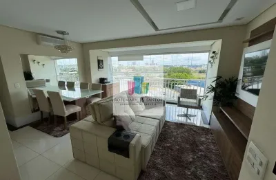 Apartamento mobiliado, living club, 3 dorms, suíte, lavabo e vaga