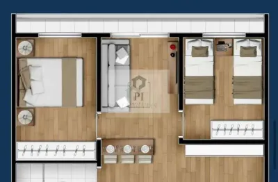 Residencial lecce - apto padrão - residencial lecce 02 dorm - varanda estendida