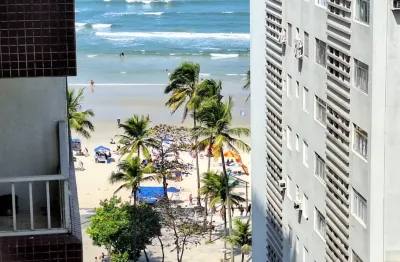 Sinta a brisa do mar! apartamento a menos de 50m da praia com vista lateral