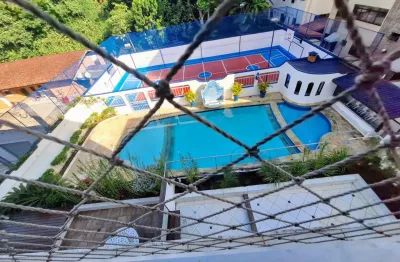 Apartamento padrão com sacada, 3 dormitórios climatizados, lazer completo no condomínio, lado praia Enseada-Guarujá/SP