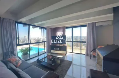 Cobertura à venda em novo hamburgo, centro - com churrasqueira, lareira e piscina privativa