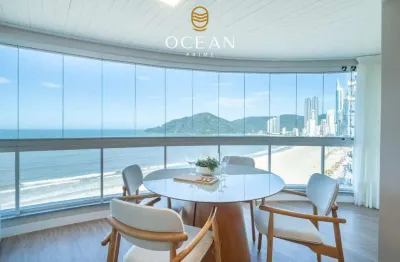 Apartamento no edifício number one frente mar em balneário camboriú
