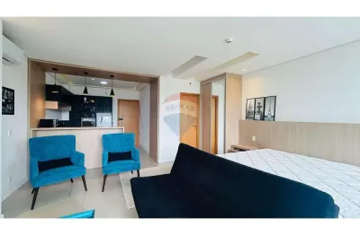 Studio mobiliado para locação com 1 dormitório, 50m² no condomínio link studios e offices – alphasítio/sp