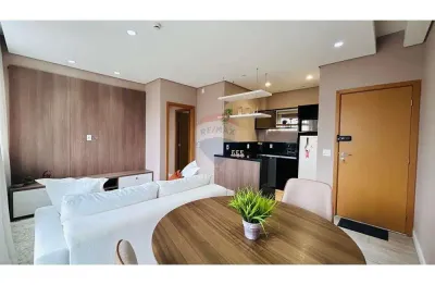 Apartamento mobiliado para locação com 1 suíte, 60m² no condomínio link studios e offices – alphasítio/sp