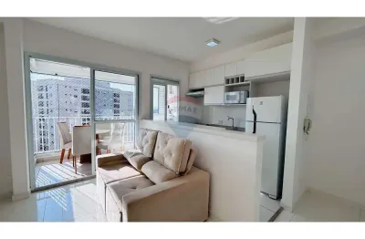 Apartamento mobiliado para locação com 1 suíte, 59m² no condomínio acqua park – alphaville/sp