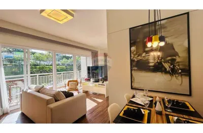 Apartamento para locação mobiliado com 01 dormitório no trix tamboré - santana de parnaíba - sp