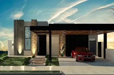 Casa Térrea no Condomínio Reserva Aruanã – São José dos Campos/SP Residência moderna e sofisticada, projetada para oferecer conforto e qualidade de