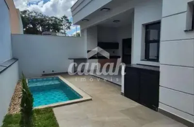 Casa em condomínio à venda em bonfim paulista, 3 suítes, 144m²