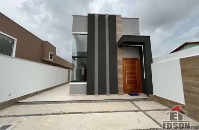 Casa moderna em itaipuaçu, 3 suítes - jardim atlântico central