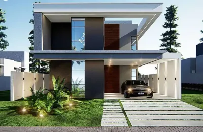 Casa, em construção, à venda no condomínio terras alphaville