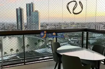 Apartamento para vender com 2 quartos com suítes, dependência de empregada completa no residencial francisco pinto - centro campina grande