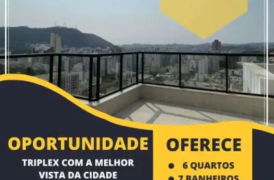 Oportunidade cobertura triplex 6 quartos à venda no granbery