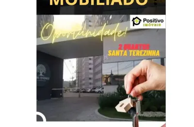 Aluga-se excelente apartamento de 2 quartos  mobiliado  no bairro  santa terezinha | condomínio park quinet