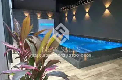 Lindíssima !!! casa com 4 suítes e closet -  piscina, hidro e cascata