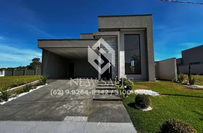 Casa térrea em condomínio fechado com 3 suítes plenas - terras alpha