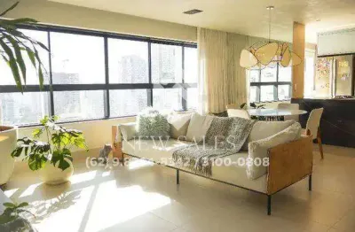 Apartamento mobiliado alto padrão 3 suítes plenas - setor marista