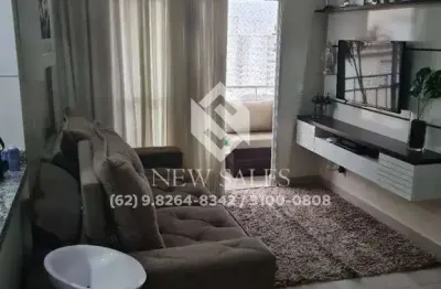 Apartamento mobiliado 3 quartos, andar alto - setor goiânia 2