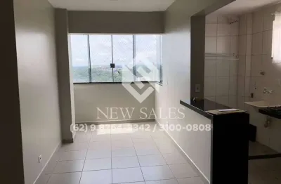 Apto- 2 quartos, porcelanato, 60 m², armários- setor pedro ludovico