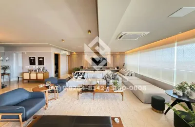 Apto- 4 suítes, 4 vagas, mobiliado, varanda gourmet, 264 m²- setor oeste