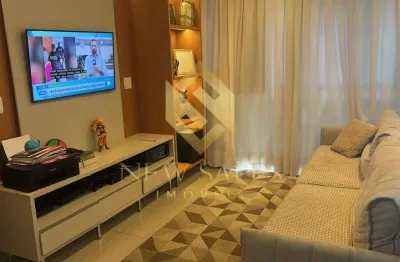 Apartamento- 2 quartos, 1 suíte, 54m², 1 vaga, mobiliado- parque amazônia