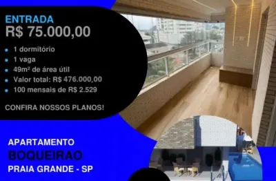 Tá acabando! obras aceleradas - lançamento 1 dormitório boqueirão facilitado