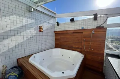 Tá linda viu!! cobertura duplex em prédio frente mar * mobiliada finamente com ofurô