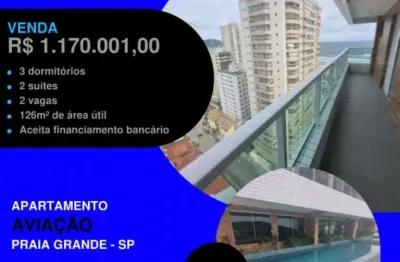 Espia isso!! vista para o mar - na quadra da praia - acabamento sofisticado