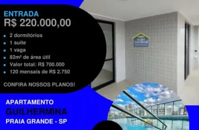 Tá pronto para morar gente!! 220 mil de entrada é chaves na mão - 2 dorms novo na guilhermina