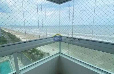 Apartamento 3 dorms frente mar no solemar! vista livre e definitiva para o mar!! - cód: act3205