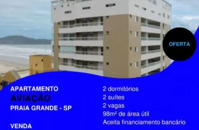 Olha isso aqui!! 2 suítes com 2 vagas na quadra do mar por apenas....