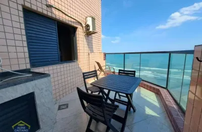 Linda cobertura com vista mar no caiçara! - cód: act3264