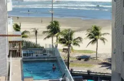 2 dormitórios, com vista mar, 50 metros da praia, lazer top