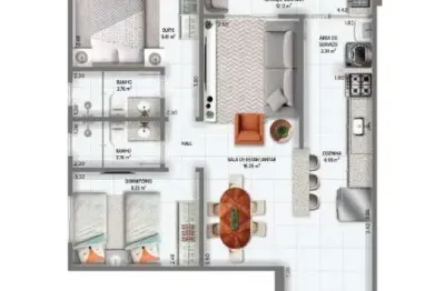 Lançamento na mirim - 2 dorms 2 vagas entrada de r$ 75 mil e parcelas de r$ 2.346,00 !!