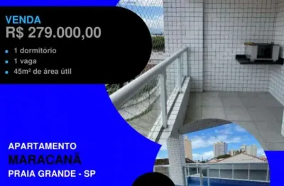 Você viu este apê na quadra do mar? 1 dorm lindo com sacada gourmet e lazer..