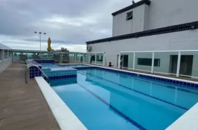 Apartamento no boqueirão - lado praia - mobiliado - varanda com churrasqueira a carvão!