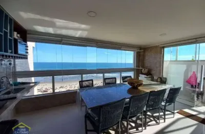 Linda cobertura duplex frente mar com churrasqueira e piscina privativa! 4 vagas de garagem!!