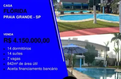 Casa com 14 quartos à venda na Rua Flórida, 51, Balneário Flórida, Praia Grande