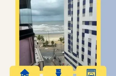 02 dorms, sendo 01 suíte, com uma vista mar incrivel!