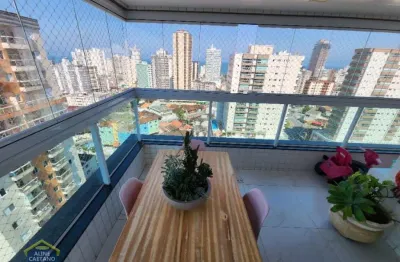 Apartamento com 3 dorms varanda gourmet com vista mar - 2 vagas!