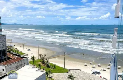 Apartamento 2 dorms 1 suíte mobiliado em prédio frente mar - oportunidade!